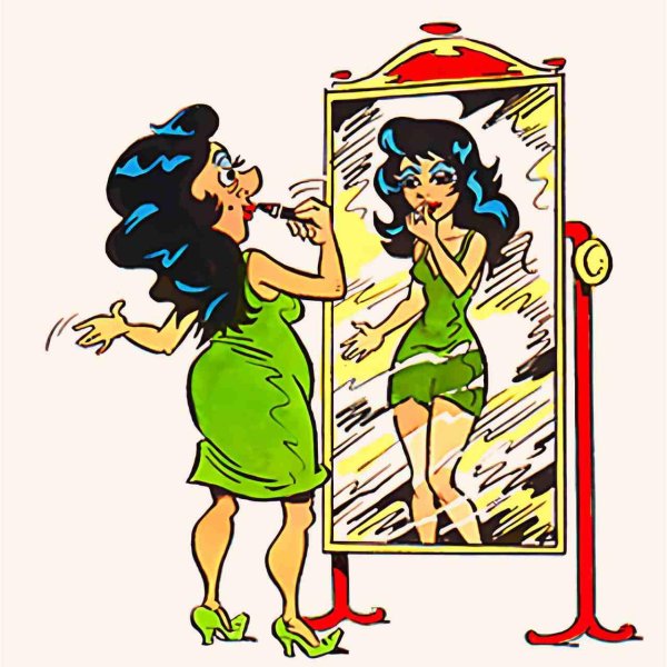 перед зеркалом