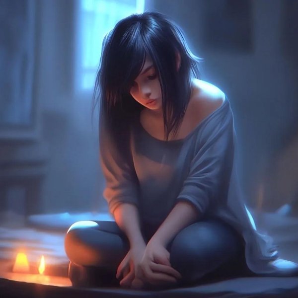 одинокая девушка