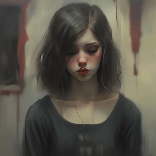 грустная девочка