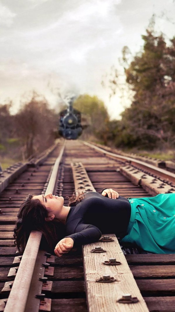 фотосессия на рельсах