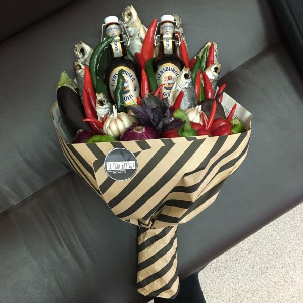 оригинальные букеты для мужчин