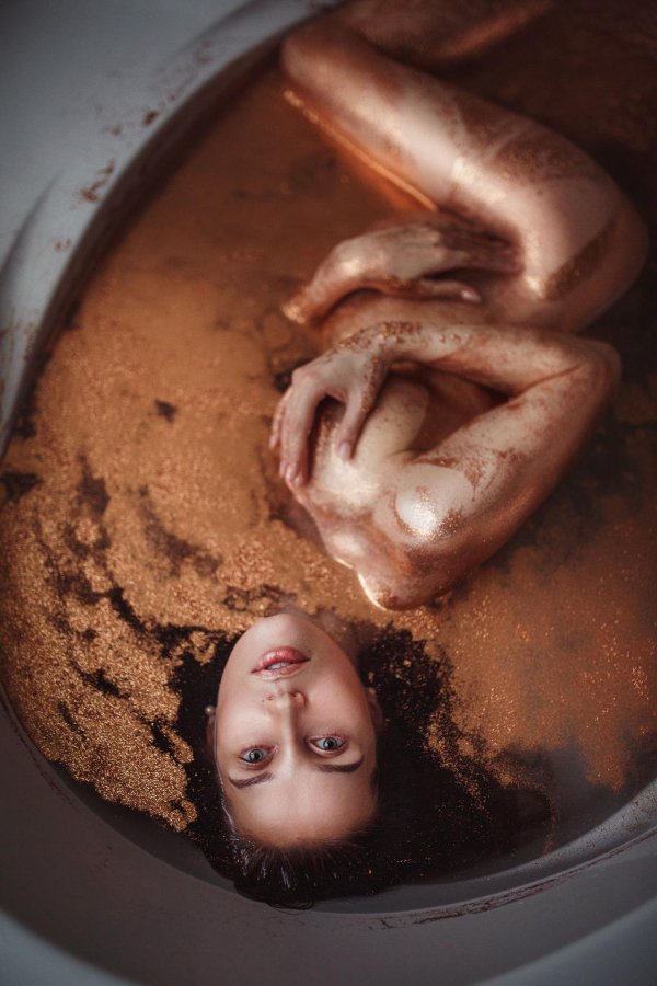 необычная фотосессия в ванной