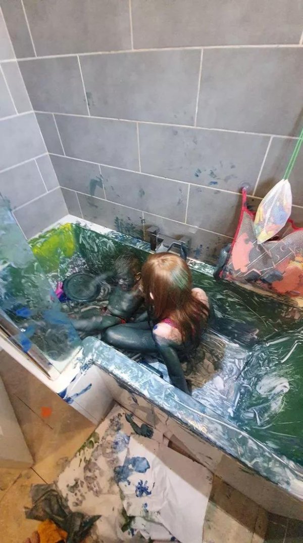 грязная ванная