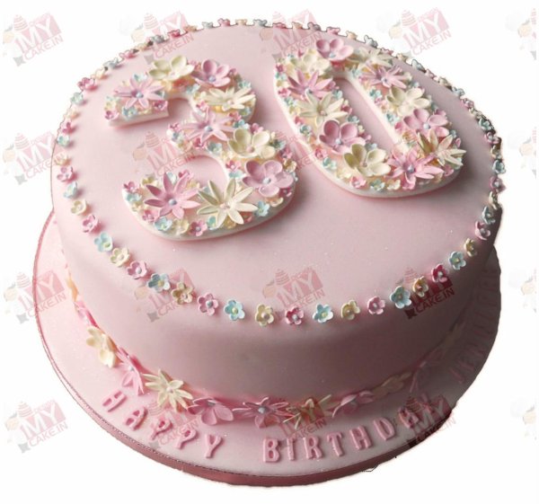 торт для девушки на 30