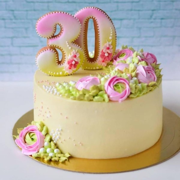 торт 30 лет девушке красивый