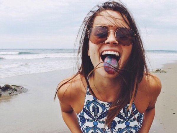 селфи на море