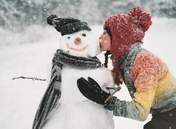снеговики прикольные