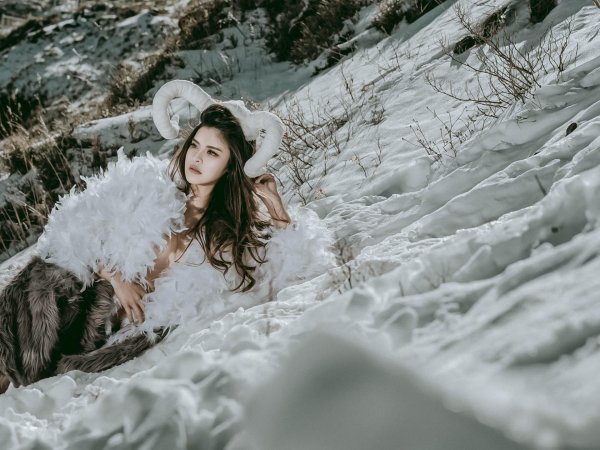 фотосессия на снегу