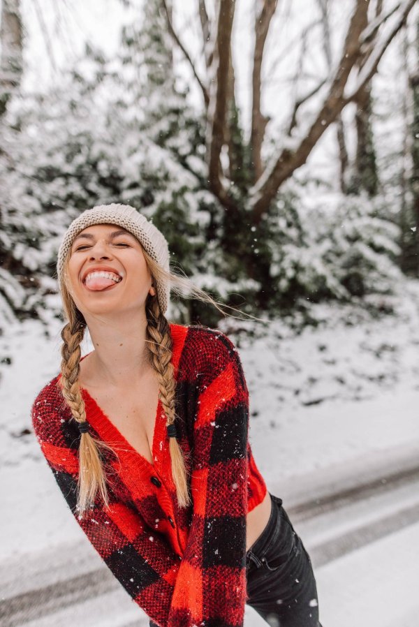 фотосессия на снегу