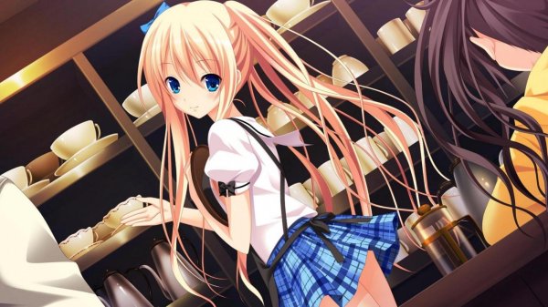 аниме блондинка