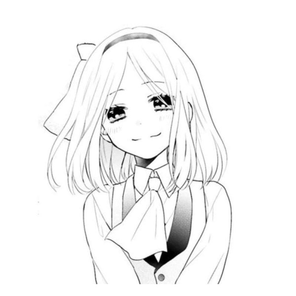 рисунки черно белые аниме