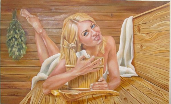 Девушки в бани