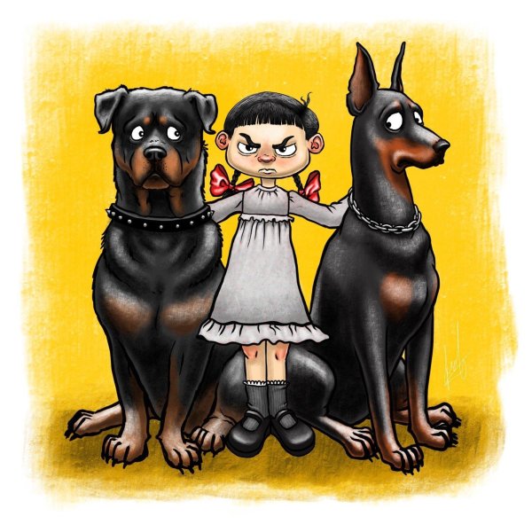 доберман мультяшный