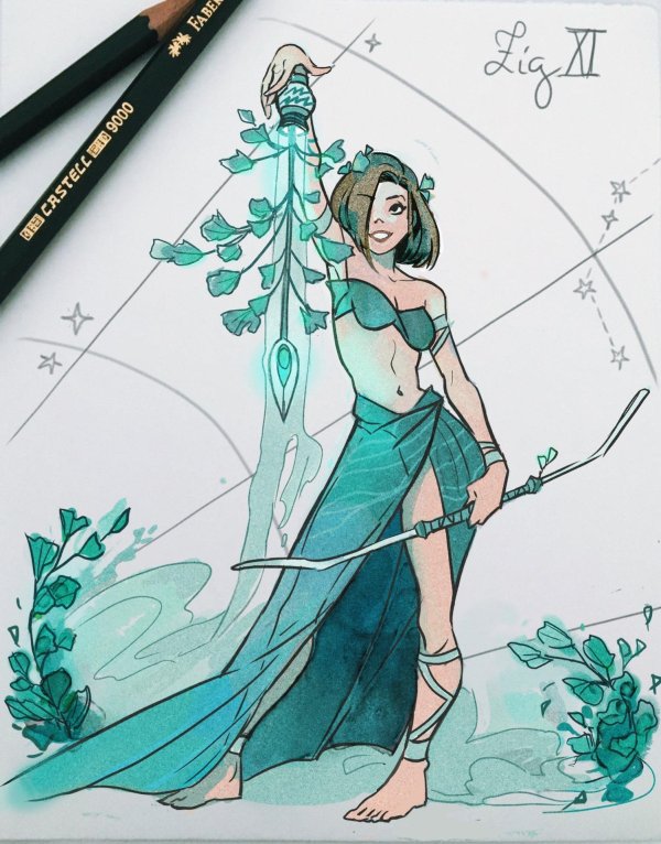 рисунок водолея