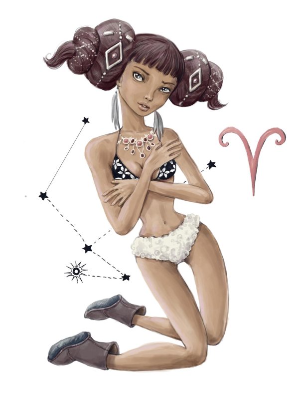 девушка овен