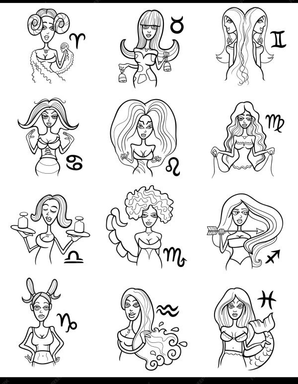знак зодиака рисунки