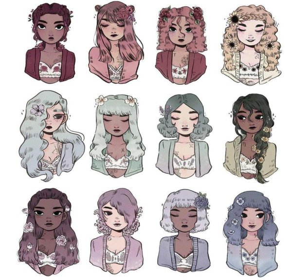 стиль рисования персонажей