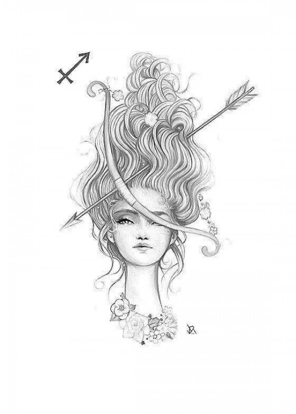 стрелец знак зодиака арт