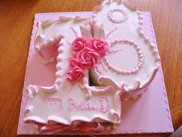 торт с 18 летием девушке