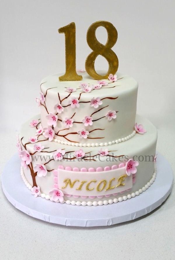 дизайн торта на 18 лет девушке