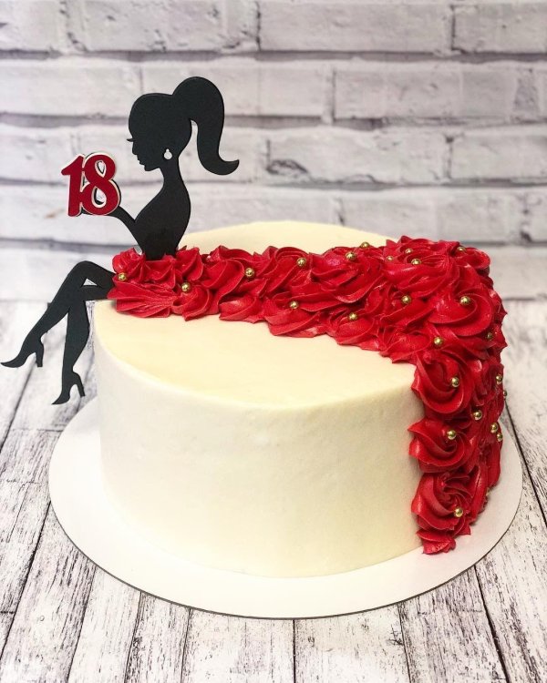 торт девушка