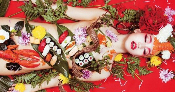 ресторан nyotaimori япония