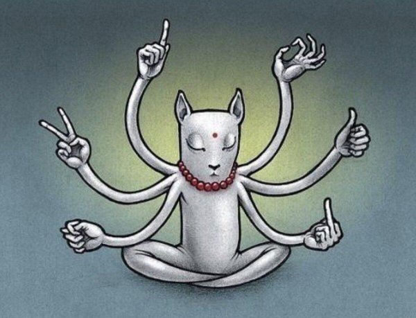 многорукая индийская богиня