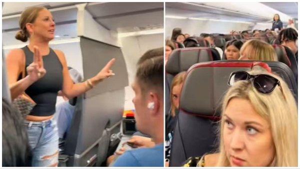 на борту самолета