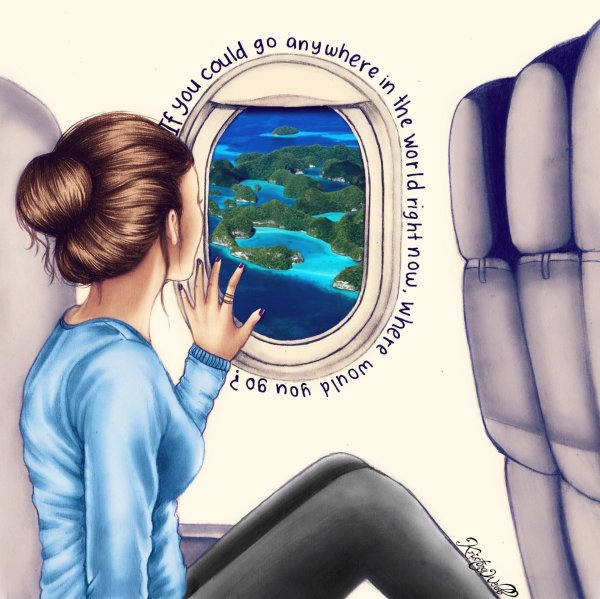 девушки рисунки