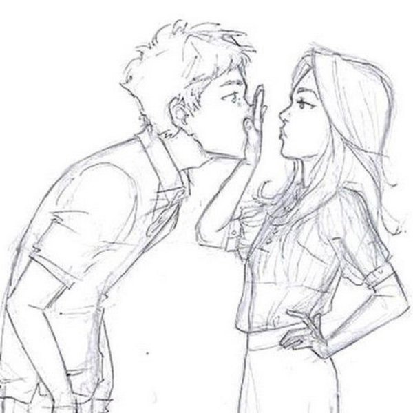 рисунки для срисовки парочки