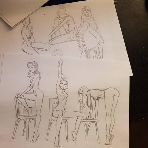 для рисования позы