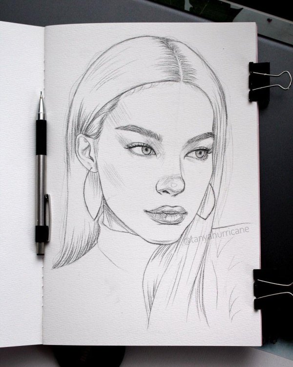 скетчи карандашом