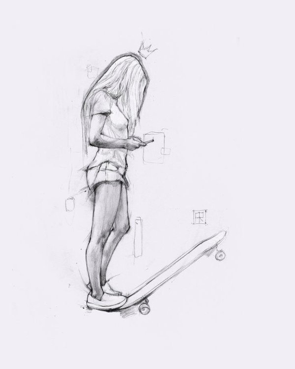 скейт раскраска