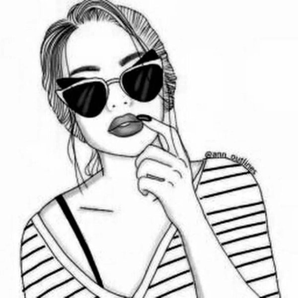 раскраска крутые девчонки