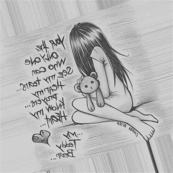 грустные рисунки