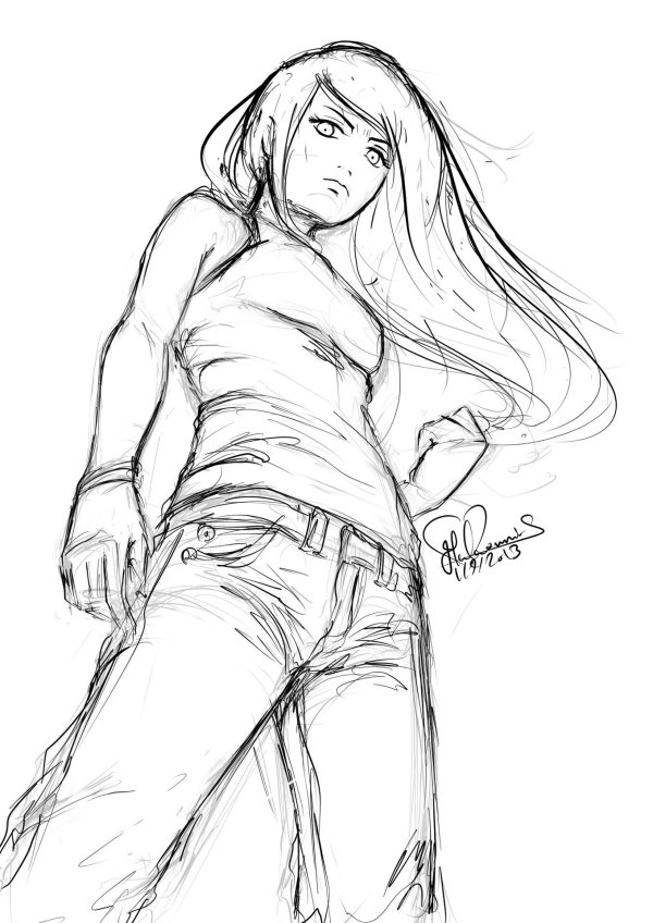 раскраска девушек