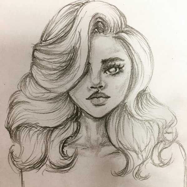 девушки рисунки