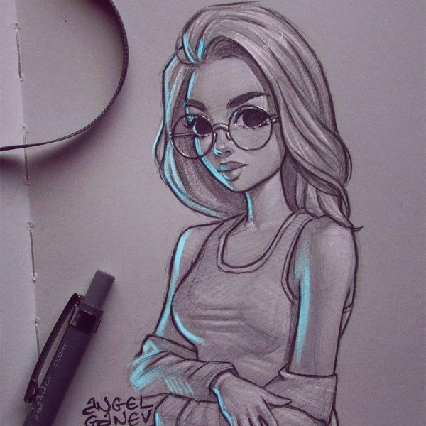 девушка для срисовки