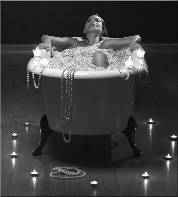 ванна со свечами