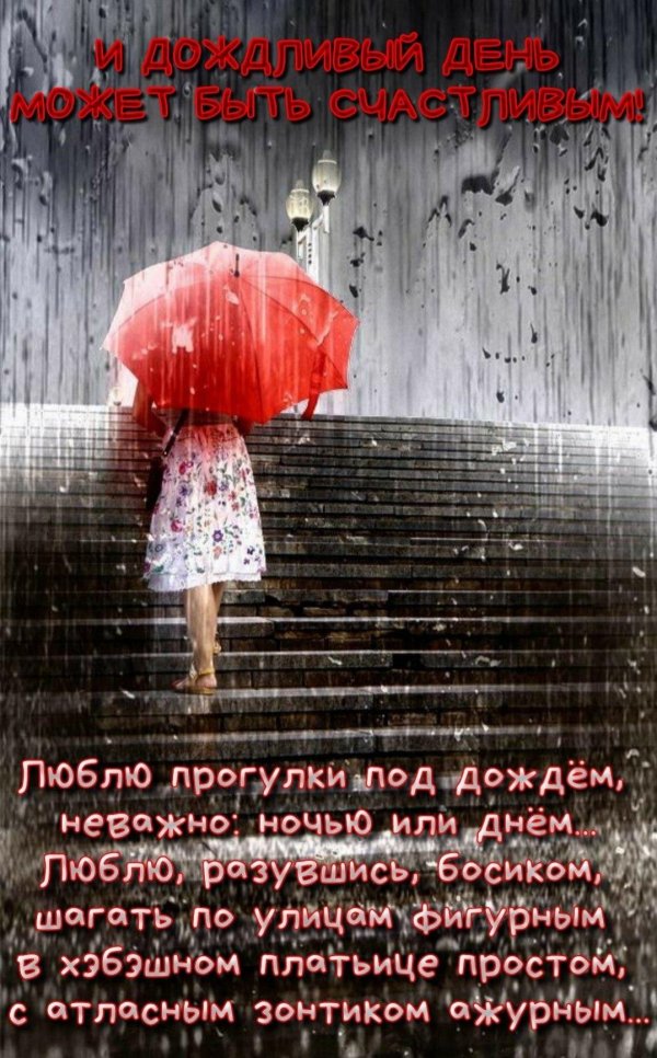 под дождем