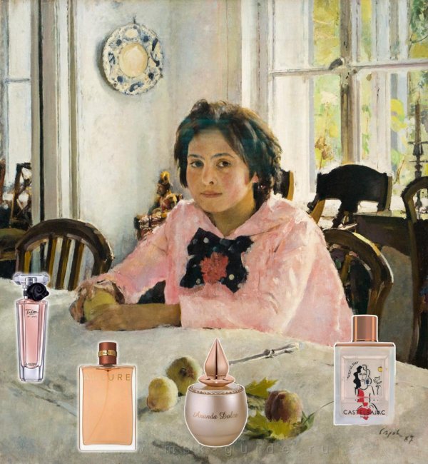 картины девочка с персиками