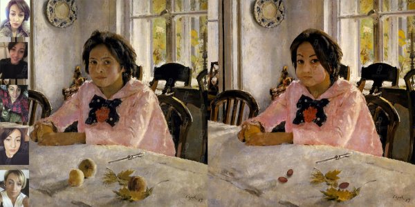 девочка с персиками картина серова