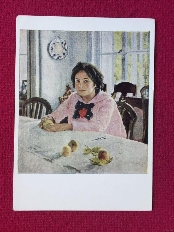 девочка с персиками картина серова