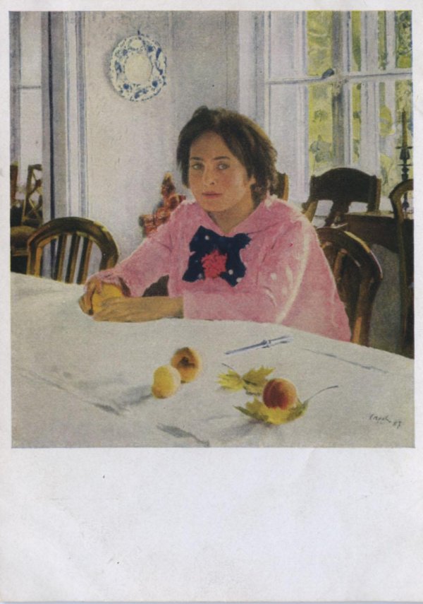 девочка с персиками картина серова