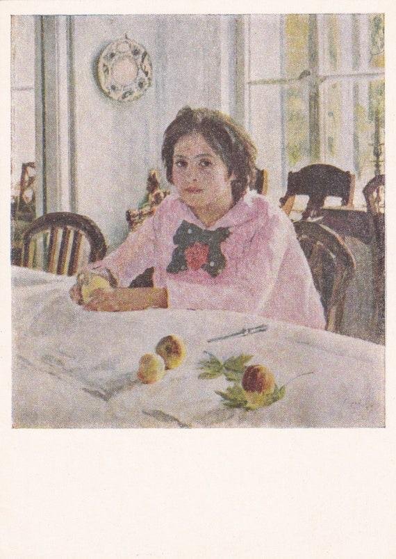 девочка с персиками серова