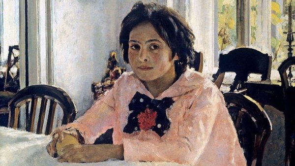 девочка с персиками картина серова