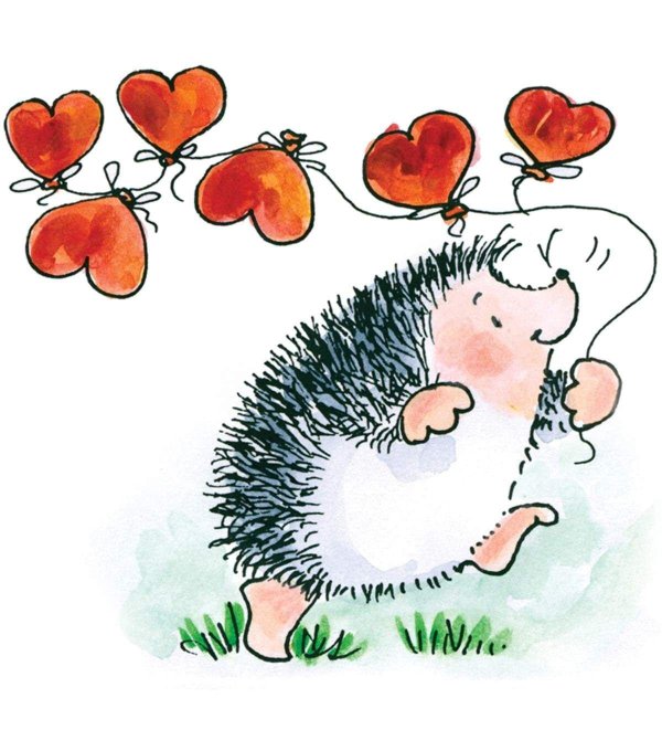 открытки с ёжиками прикольные