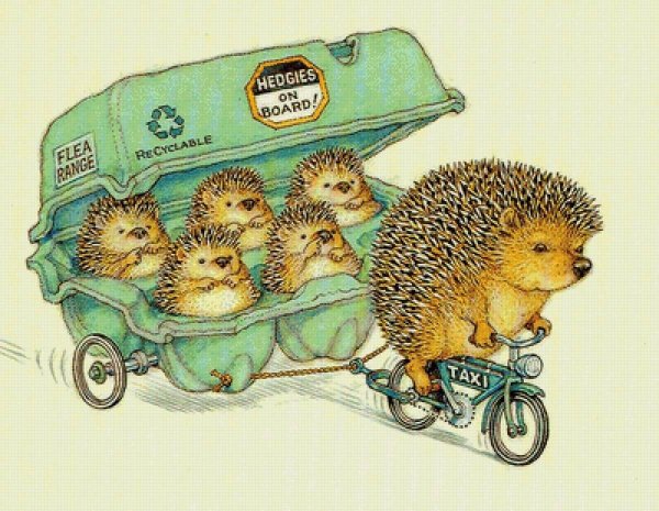 открытки с ёжиками прикольные