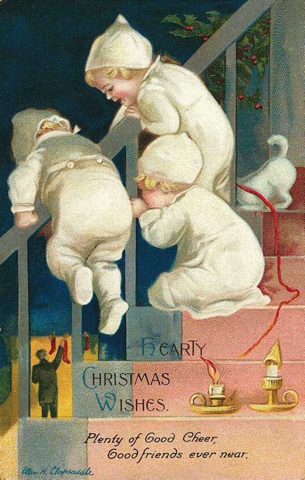 винтажные рождественские открытки