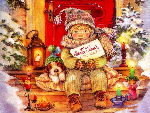 рождественская открытка